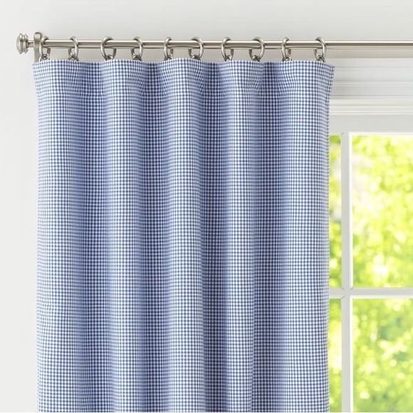Pottery Barn Kids Other Pottery Barn Kids Black Out Blue Gingham